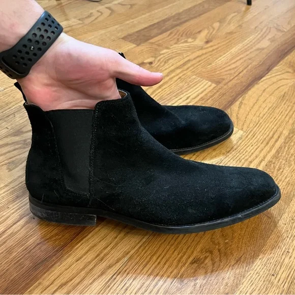 Aldo black Suede Chelsea Boots Aldo Biondi Suede Chelsea Boots, $69 | Asos | Lookastic main image 4